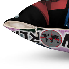 AuntSam Spun Polyester Square Pillow